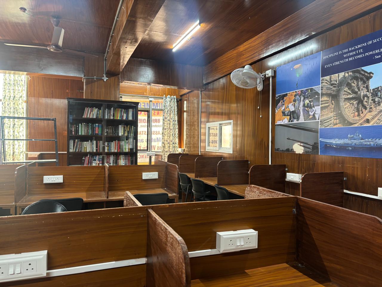 Reading room — study cabins and library