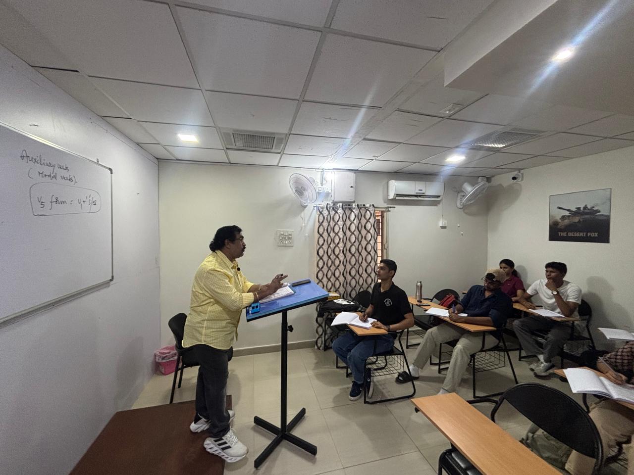 Faculty conducting a class at Brigadier's Institute